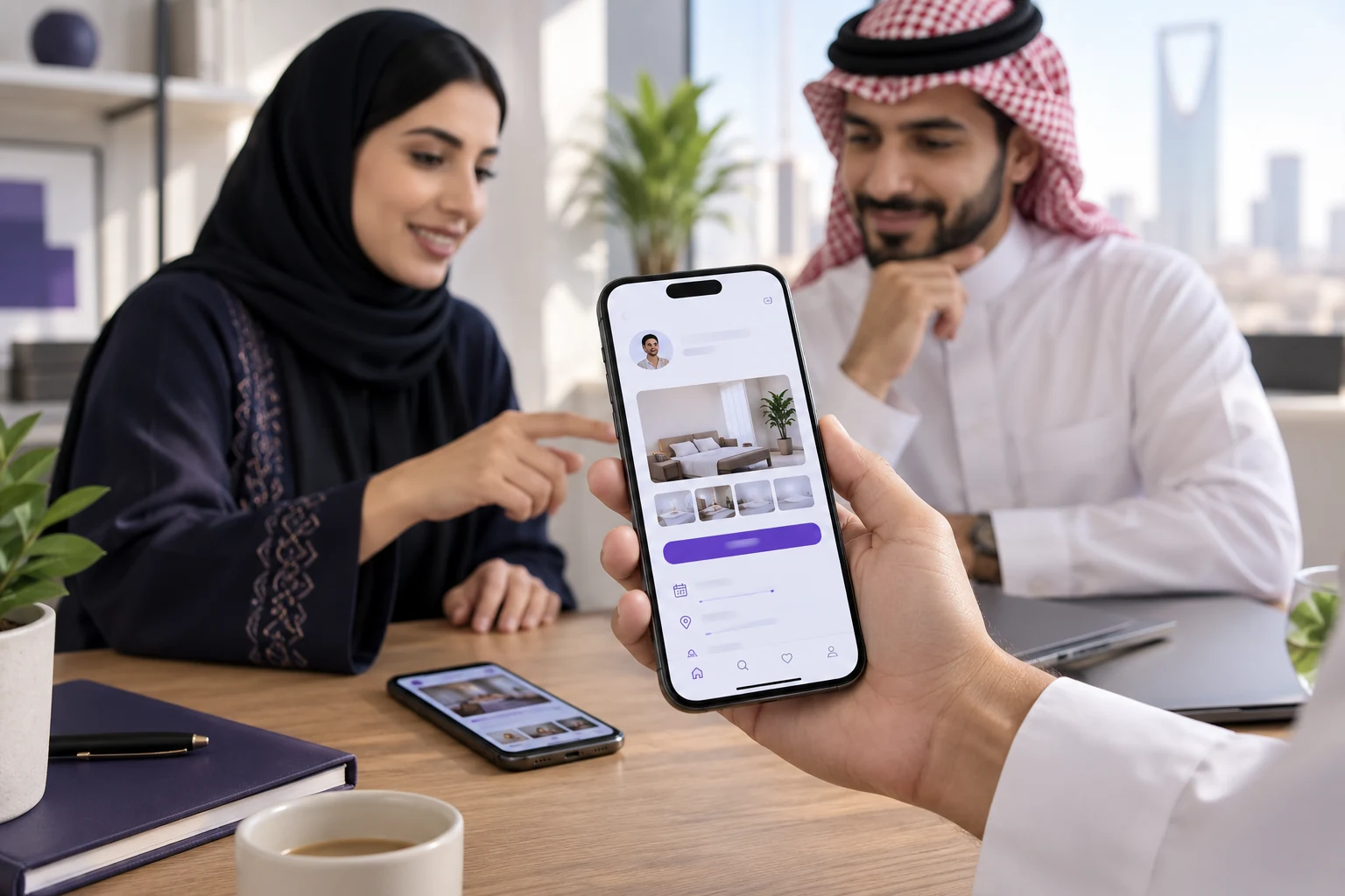 Testing a mobile application on an iPhone