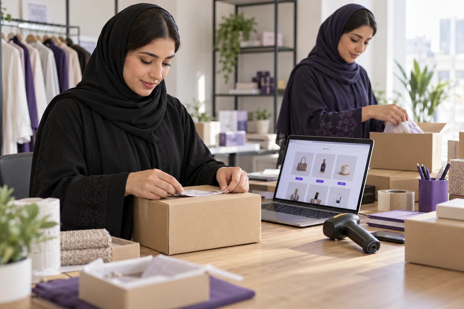 Managing an online store and preparing product orders
