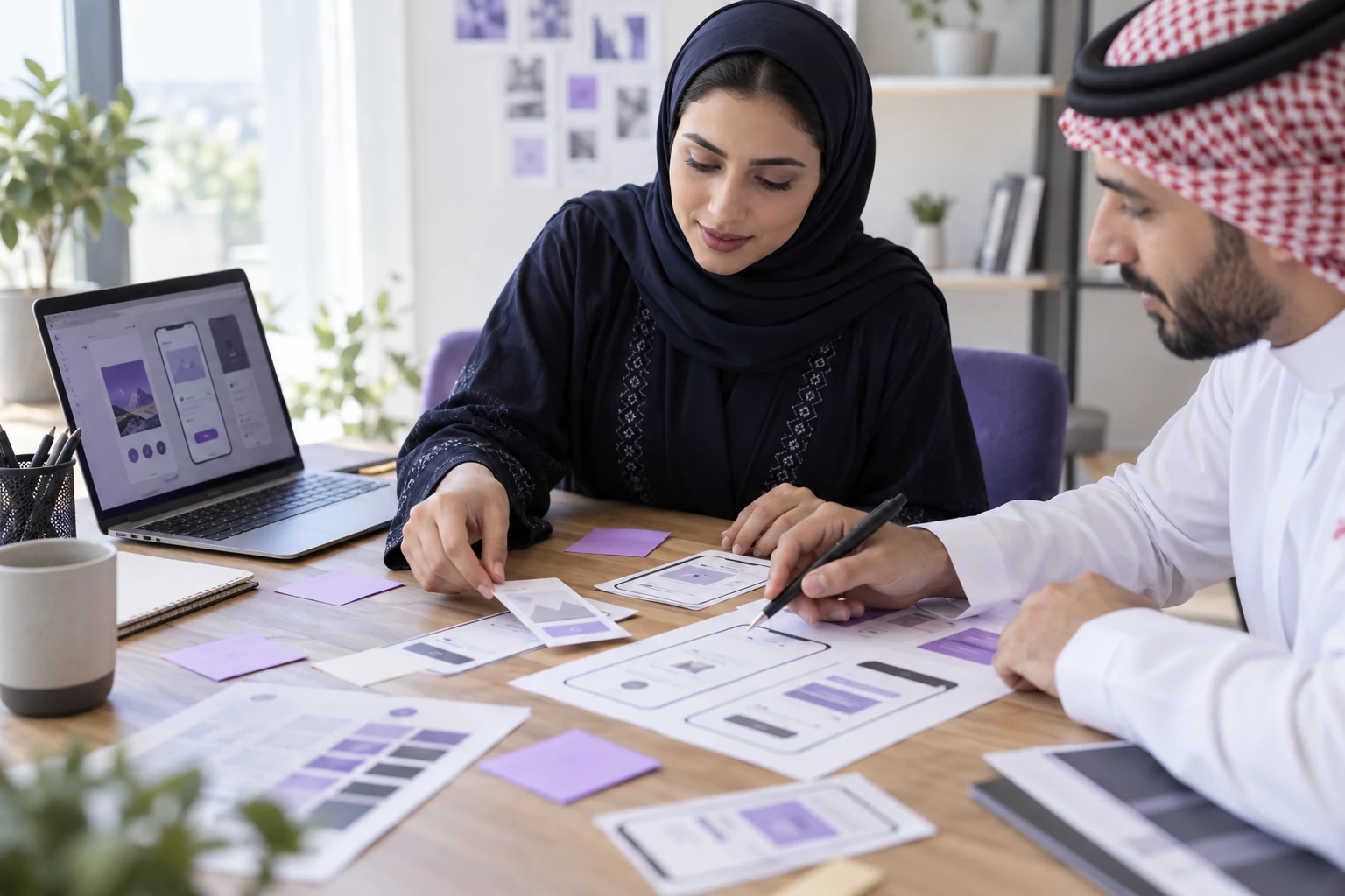 Designing digital interfaces and reviewing user experience